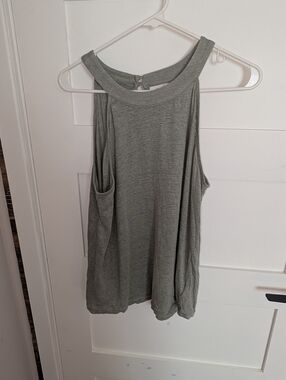 Joie Linen Women's Sleeveless Tank Top - Gray